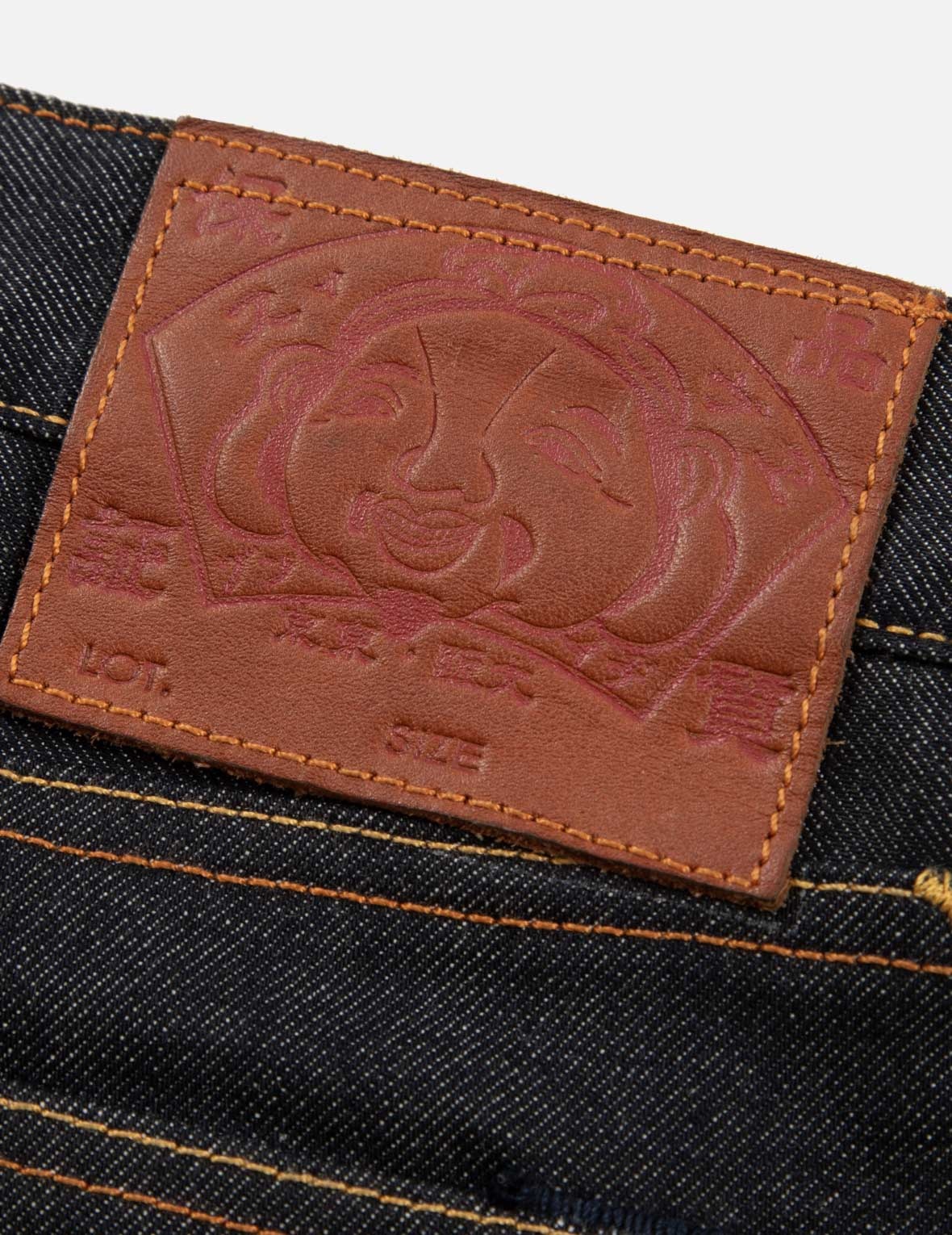 Fukurokuju Embroidery  Carrot Fit Jeans #2017 - 13