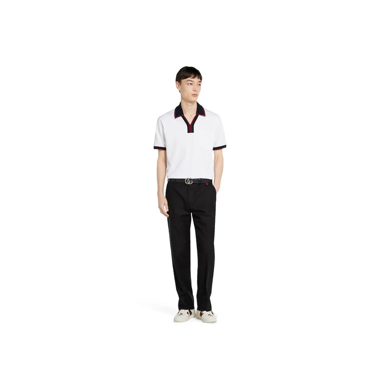 GUCCI Cotton piquet polo shirt outlook