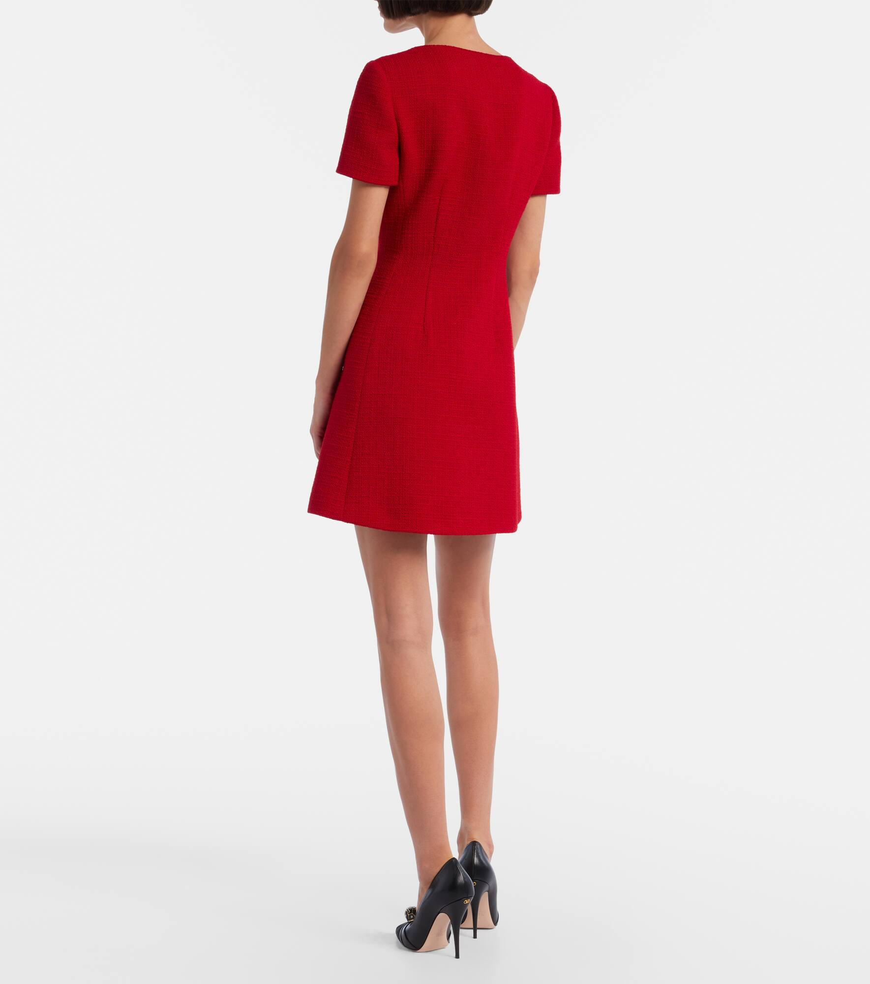 Wool-blend tweed minidress - 3