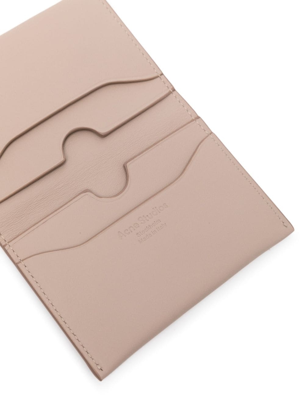 folded leather cardholder - 3