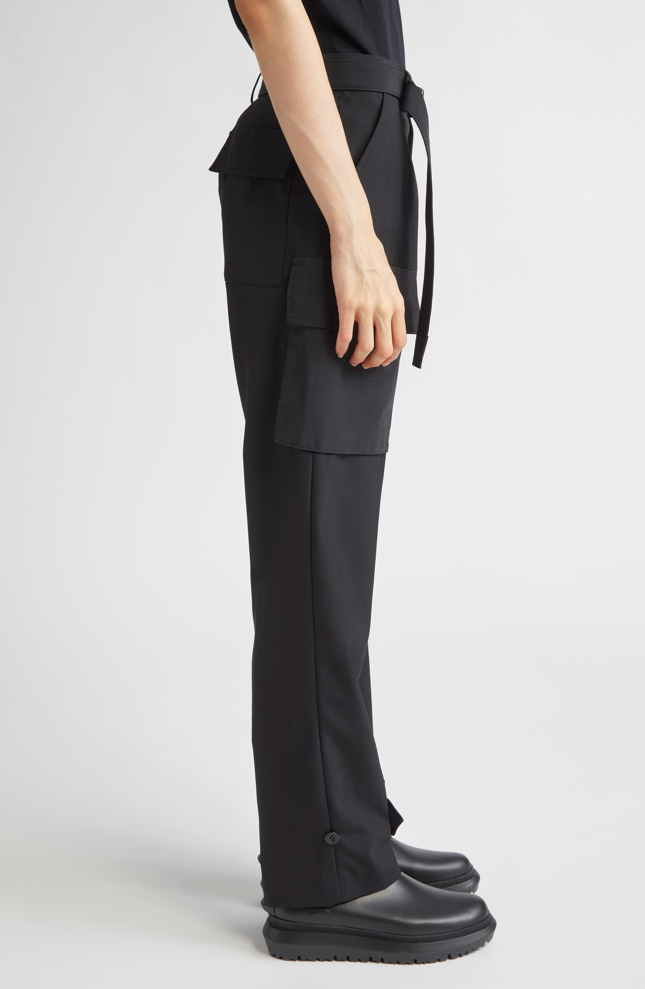 Sacai Suiting Cargo Pants in Black at Nordstrom - 3