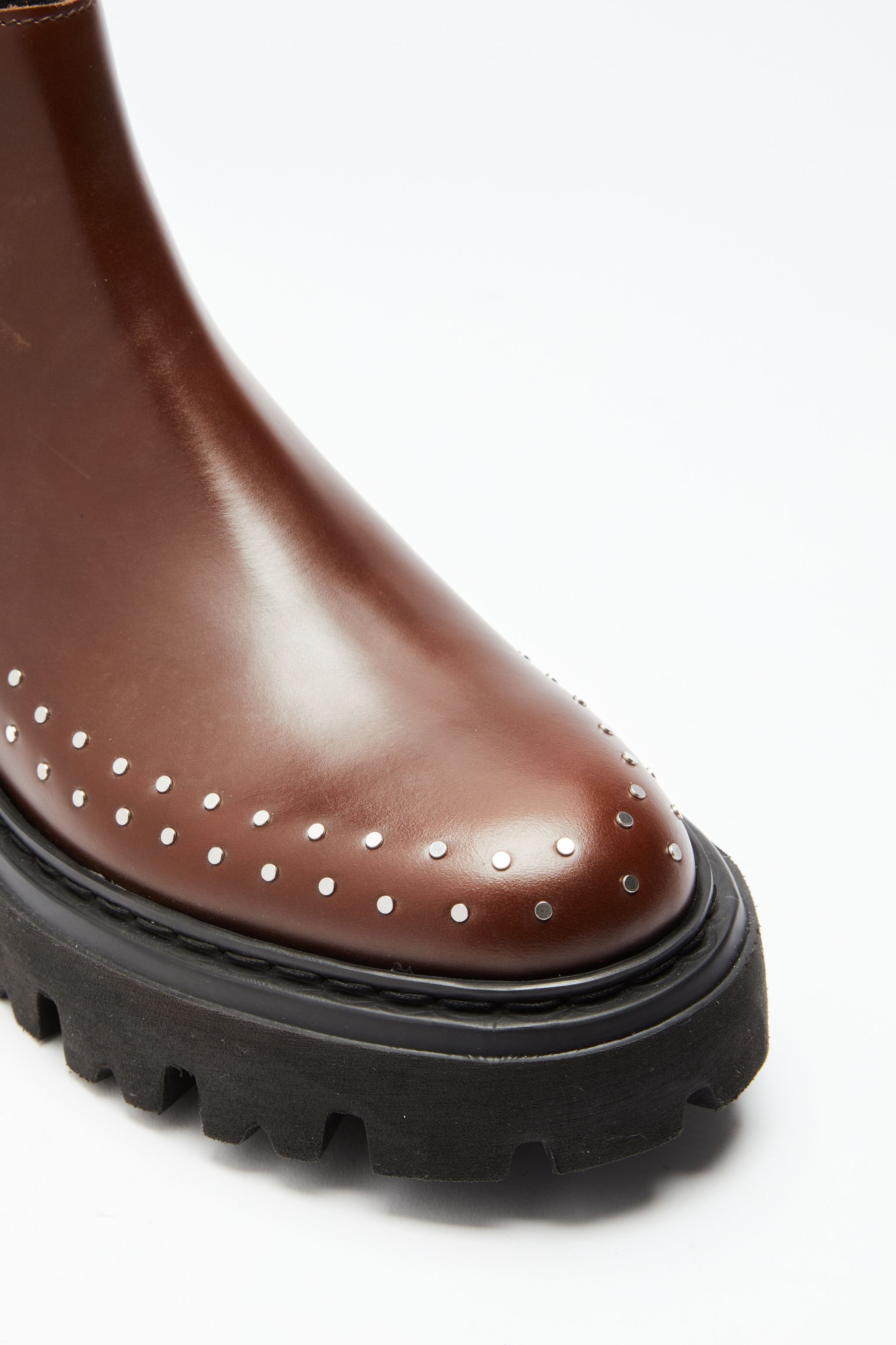 STUDDED CHUNKY CHELSEA BOOTS - 5