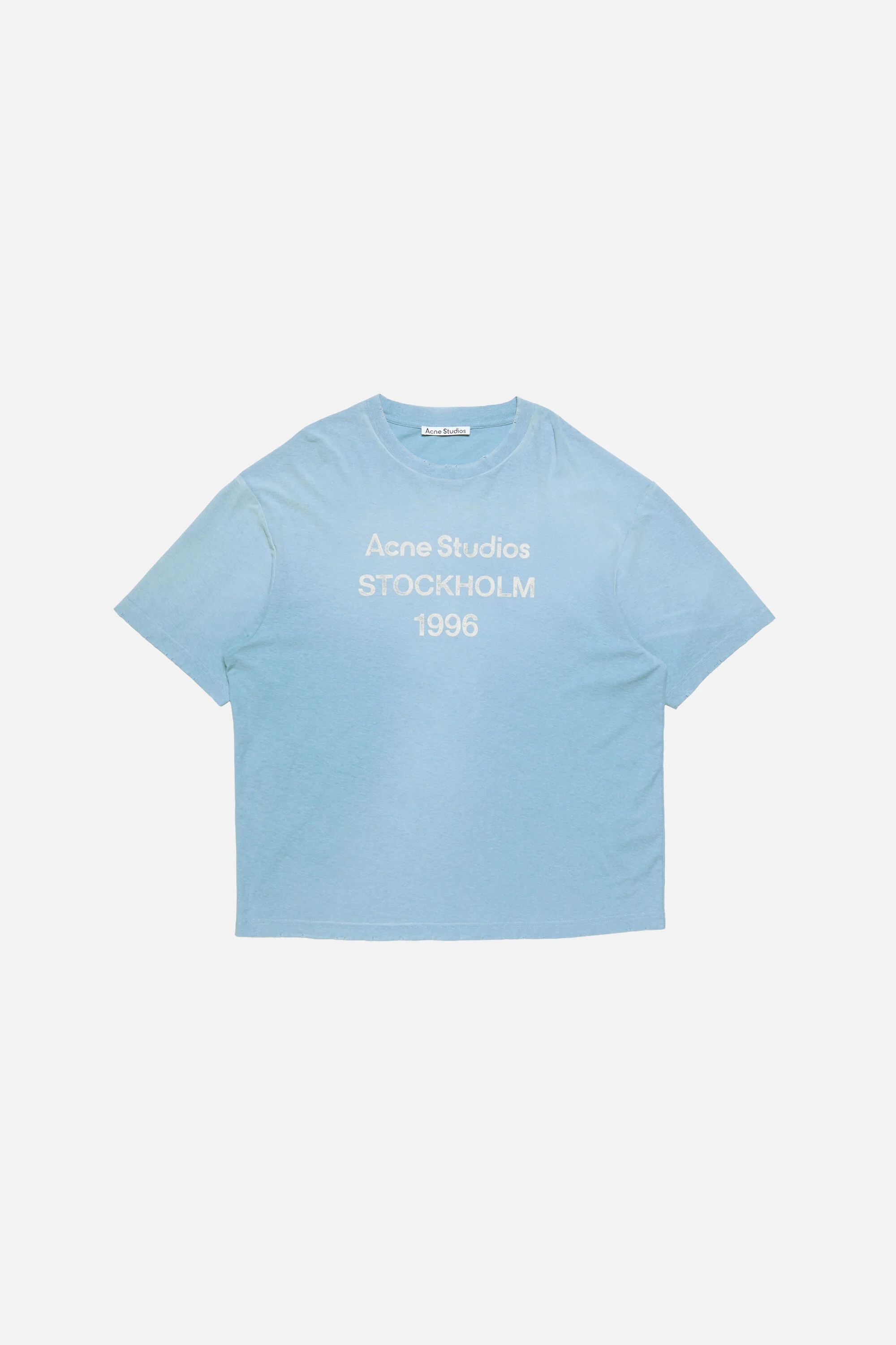 Sprayed logo t-shirt - Cornflower blue - 1