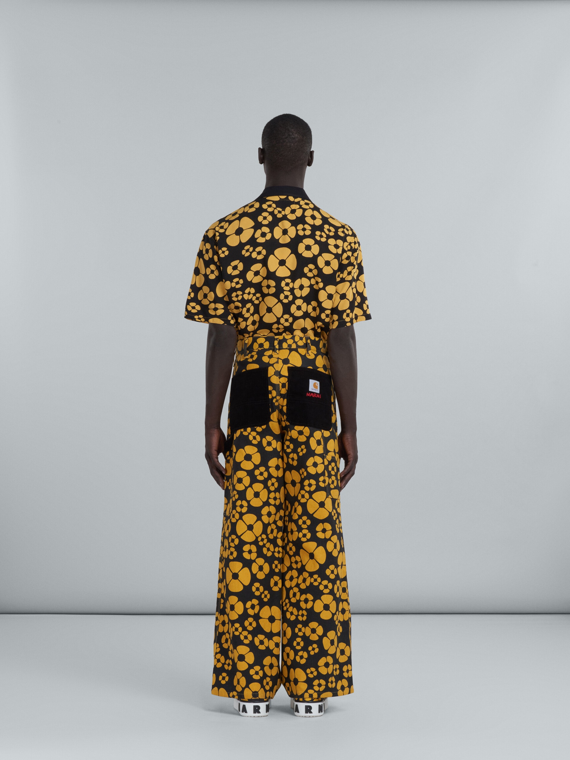 MARNI X CARHARTT WIP - YELLOW FLORAL TROUSERS - 3
