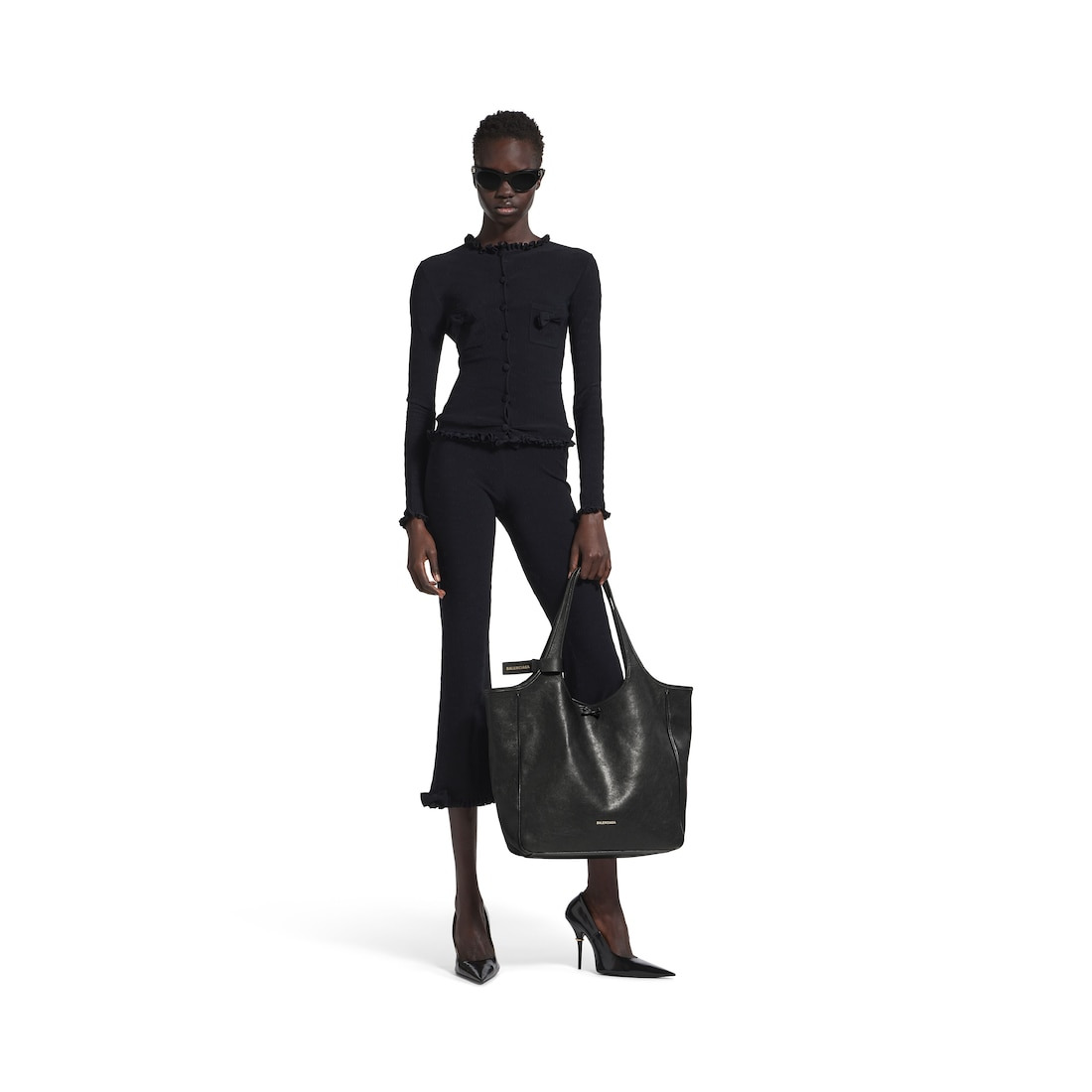 Women's Laundrette Tote Bag Medium in Black - 6