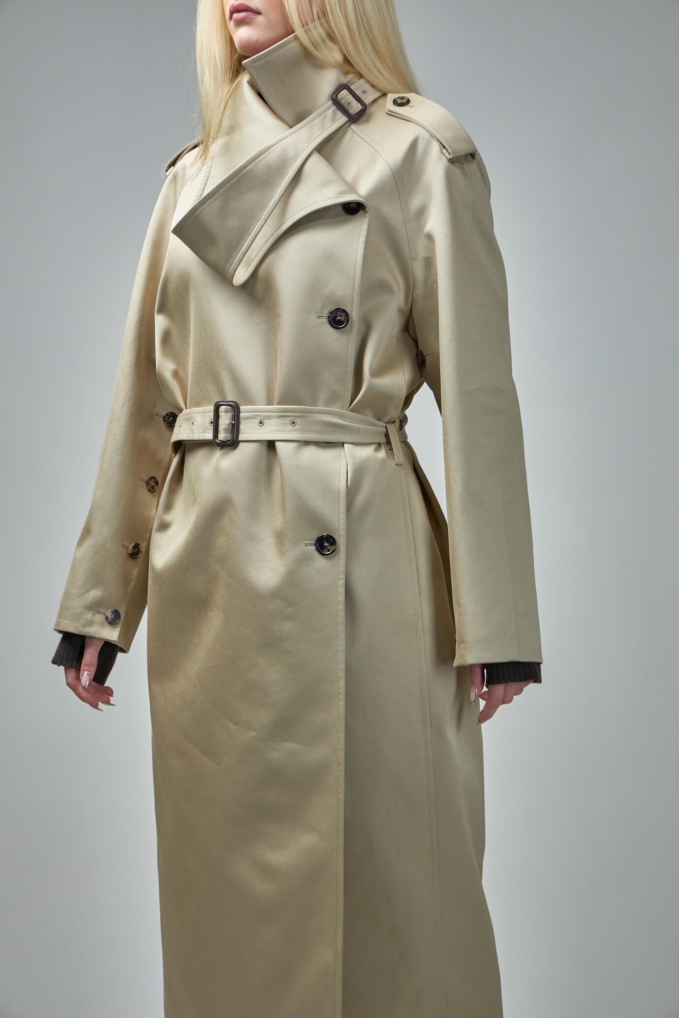 Oblique Trench Coat - 4