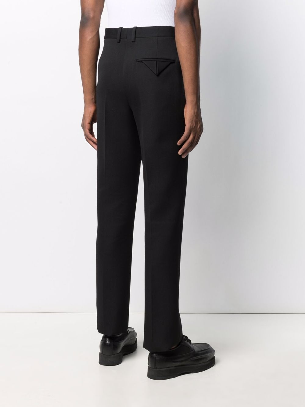 triangle detail tailored trousers - 4