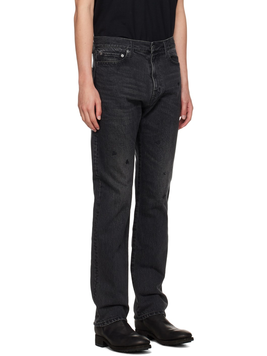 Black Five-Pocket Jeans - 2