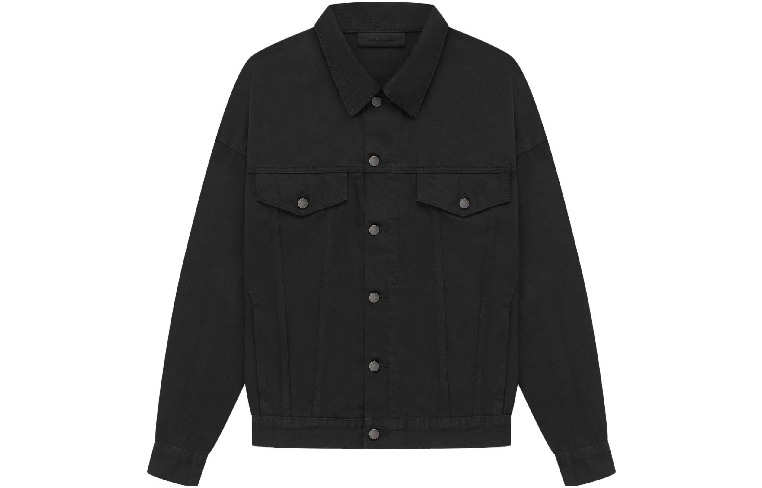 Fear of God Essentials The Black Collection Denim Jacket 'Jet Black' 202SP234270F - 2