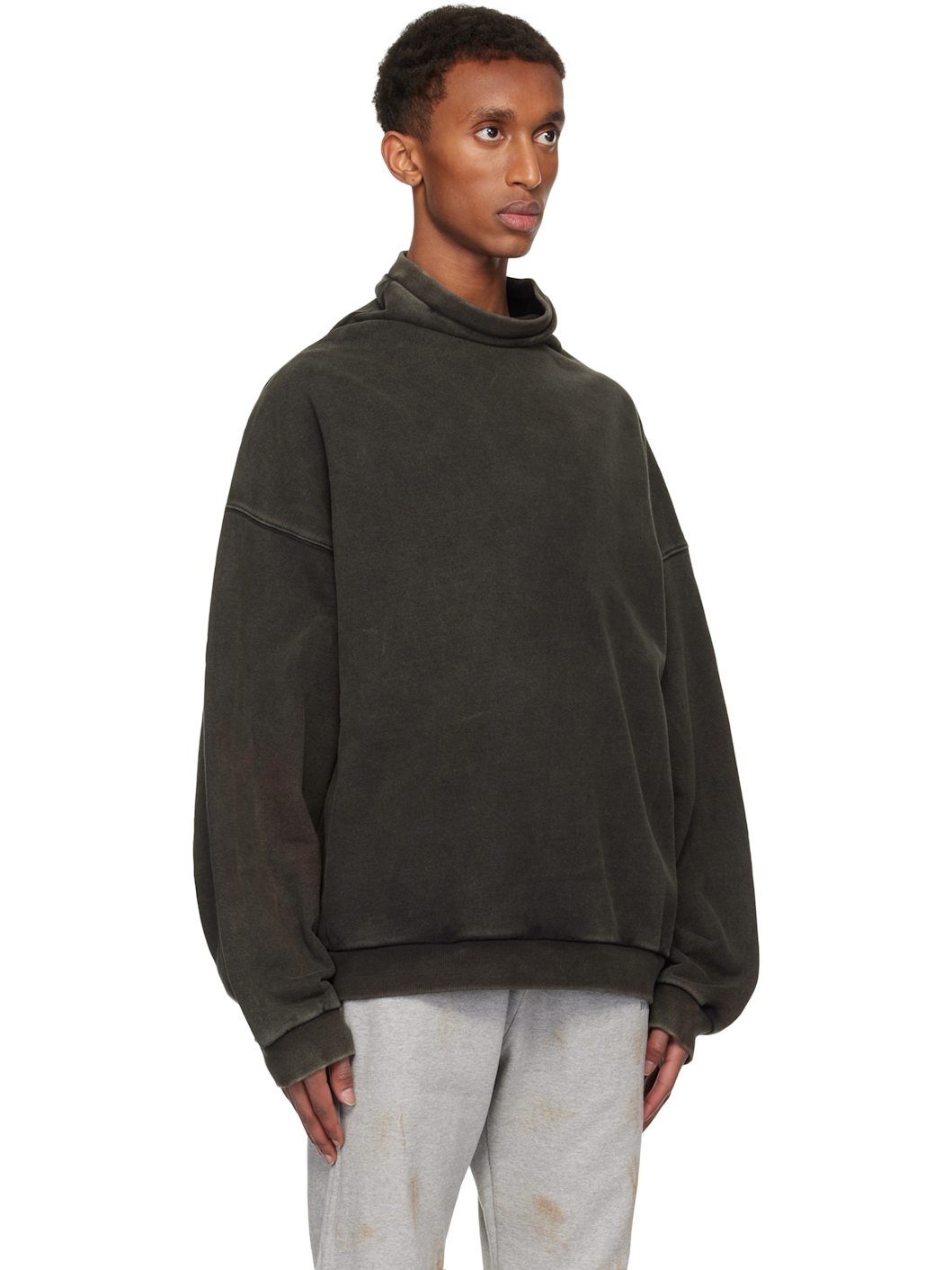 Black Standard Logo Turtleneck - 2
