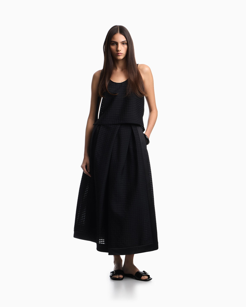 3D PADDED VICHY JACQUARD TOP 2