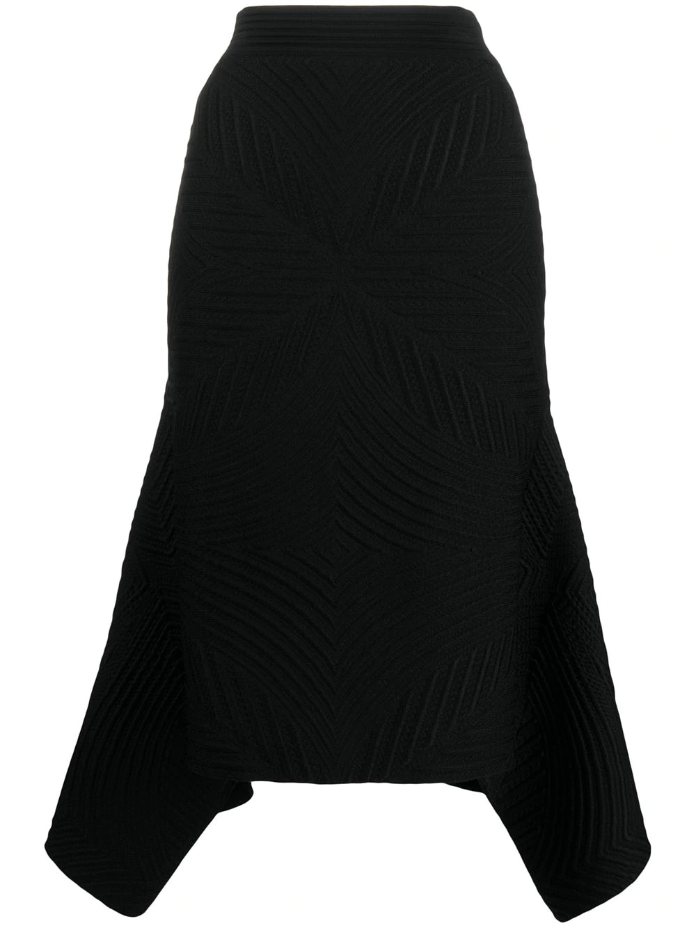 asymmetric hem skirt - 1