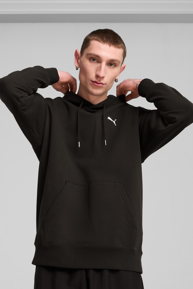 PUMA WARDROBE ESSENTIALS Men's Relaxed Hoodie outlook