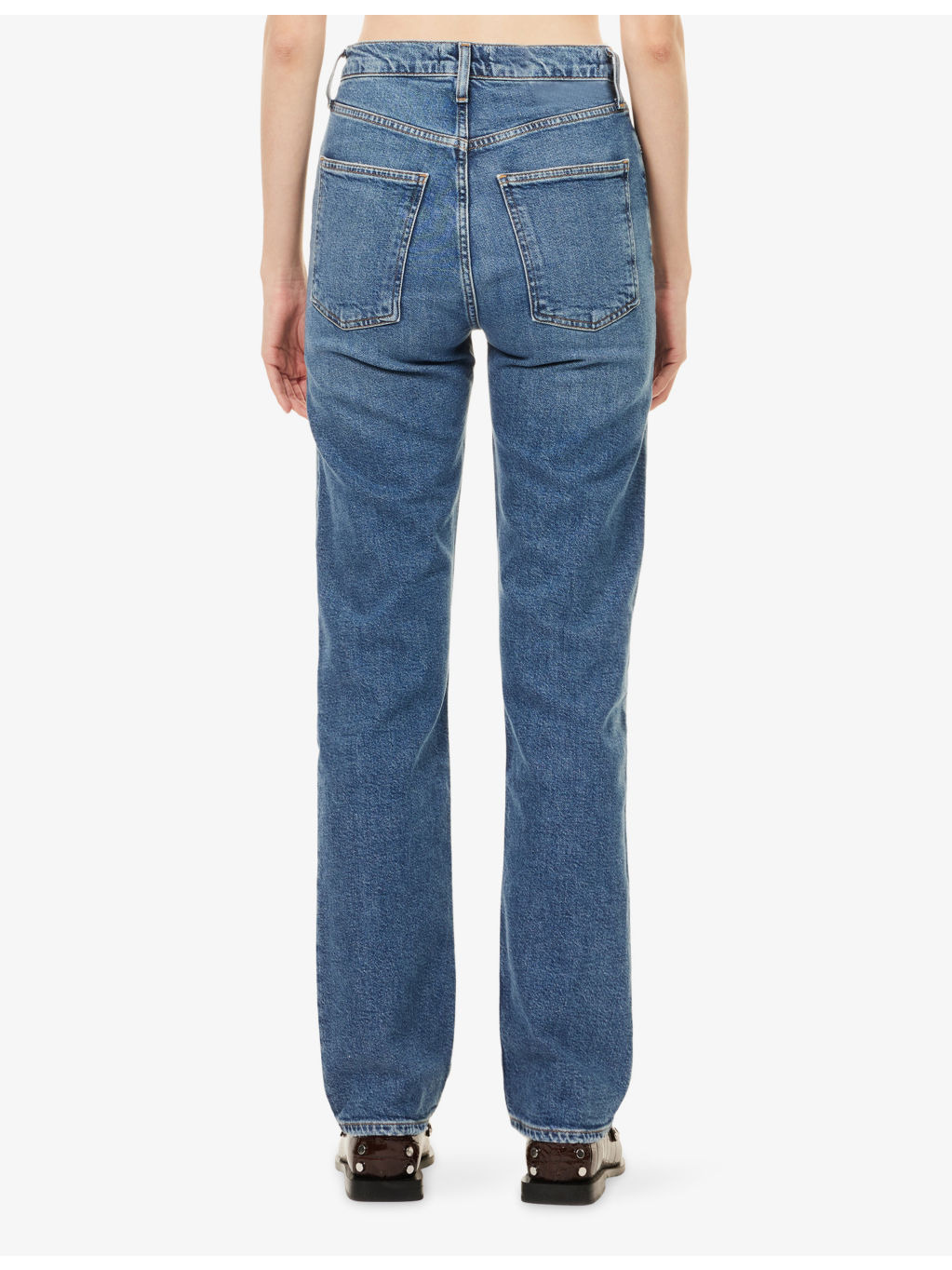 90's Pinch Waist High-Rise Stretch-Denim Jeans - 4