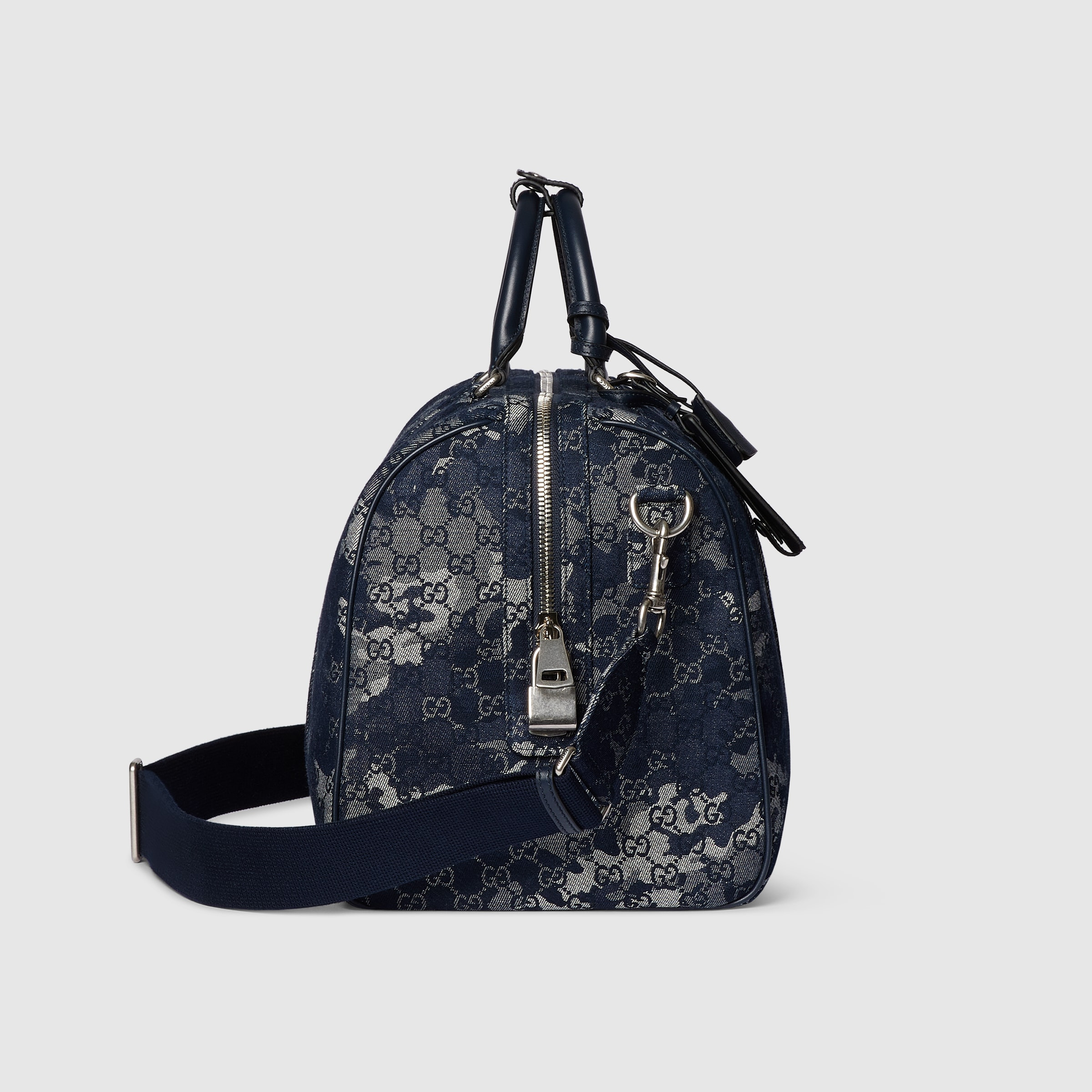 GG denim duffle bag - 7