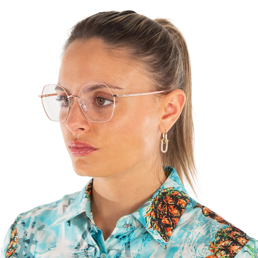 Chopard Demo Hexagonal Ladies Eyeglasses VCHG27M 02AM 56 - 2