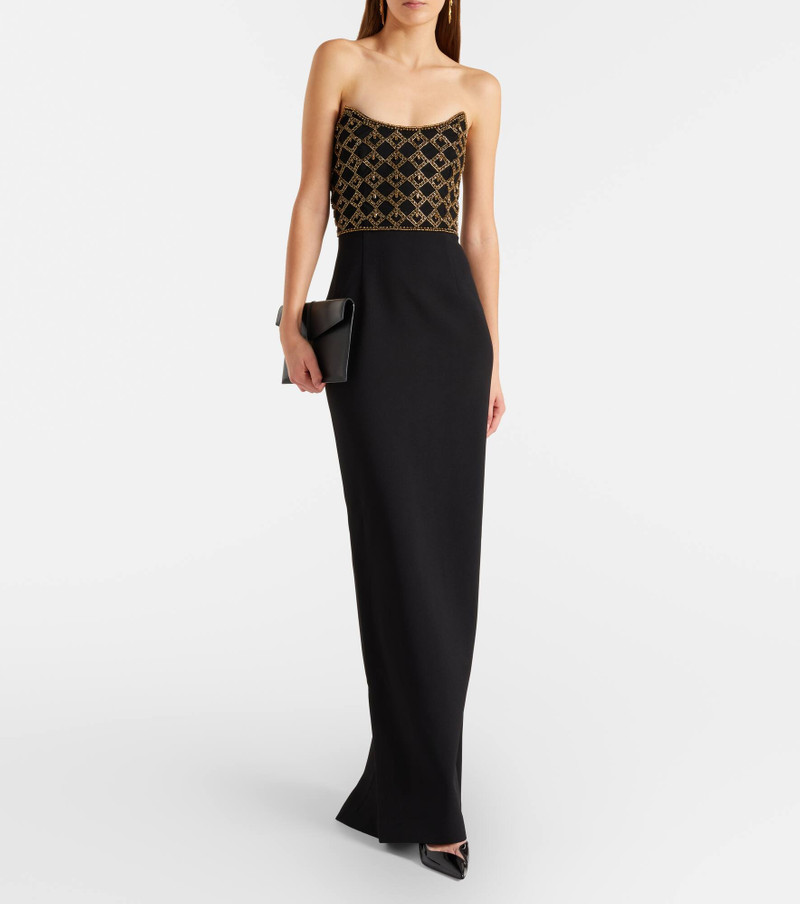 REBECCA VALLANCE Vesper embellished corset gown outlook