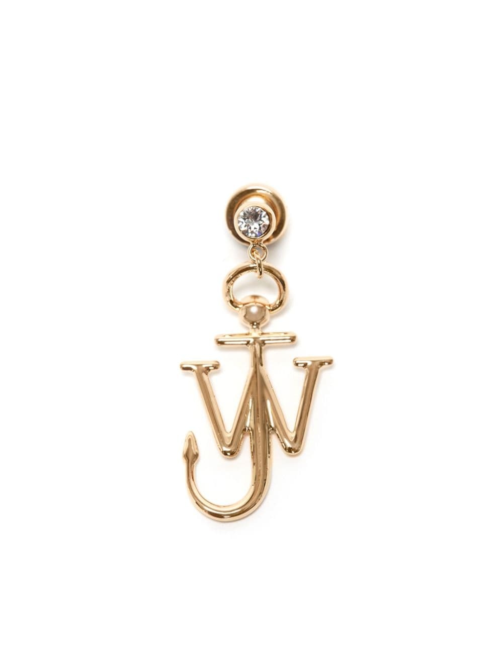 Anchor droop single earring - 1
