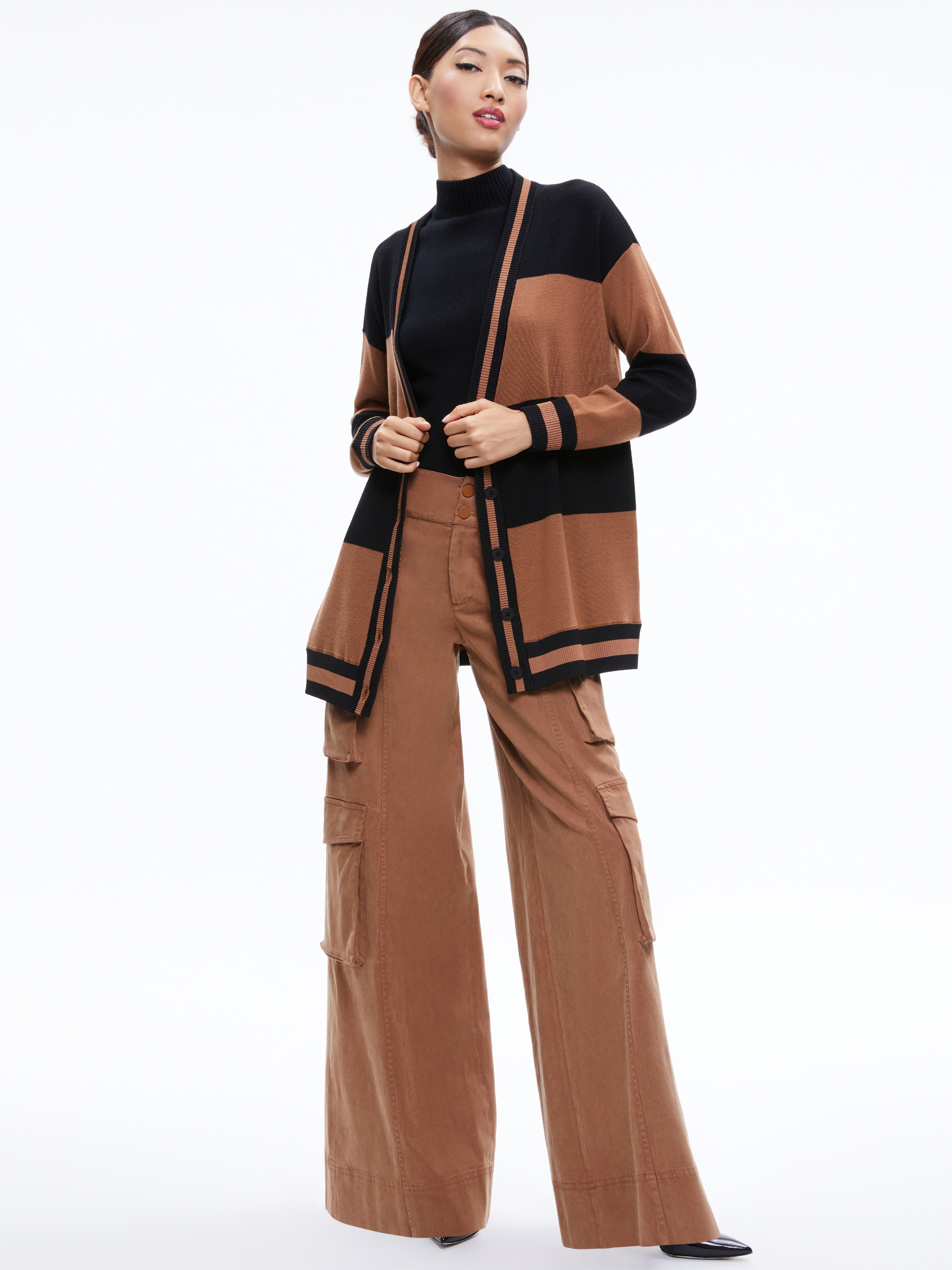 BARRY OVERSIZED V-NECK CARDIGAN - 6