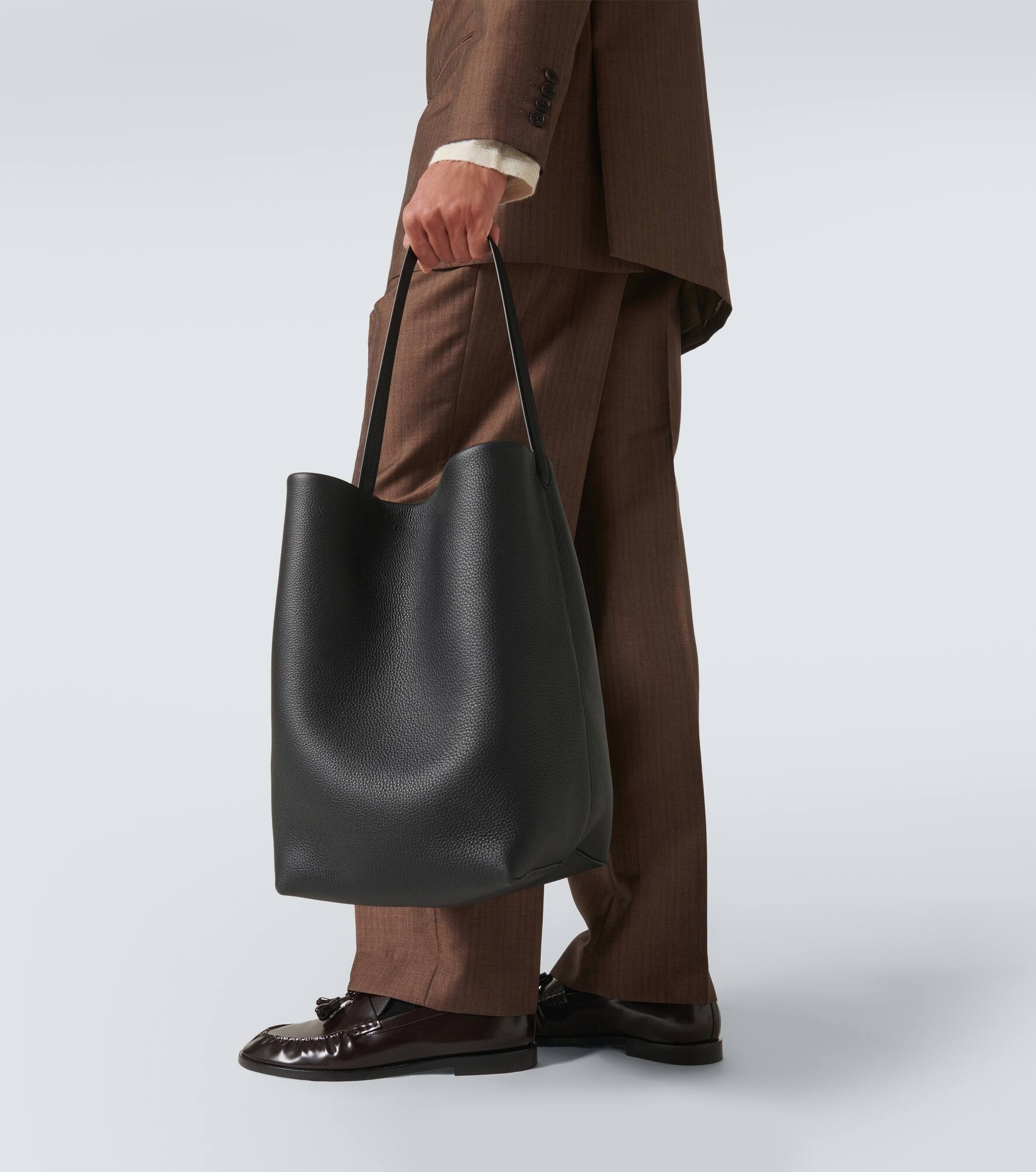 N/S Park Large leather tote bag - 3
