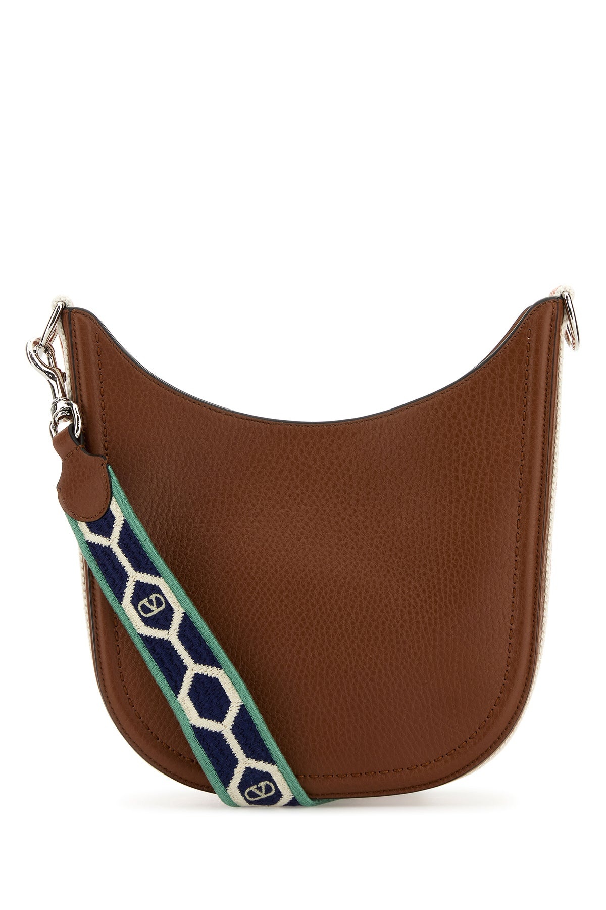 Caramel leather VLogo Signature shoulder bag - 3