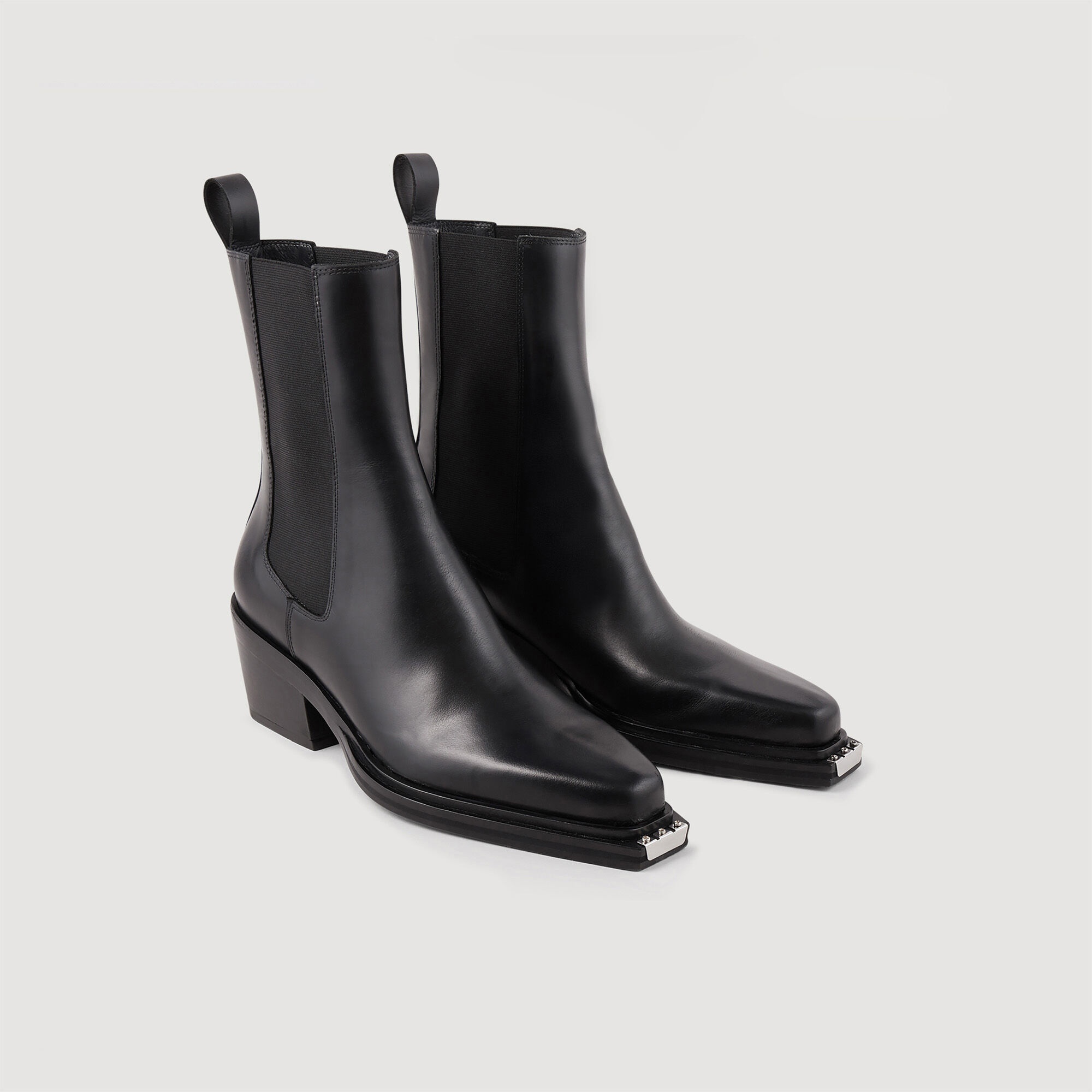 LEATHER ANKLE BOOTS - 3