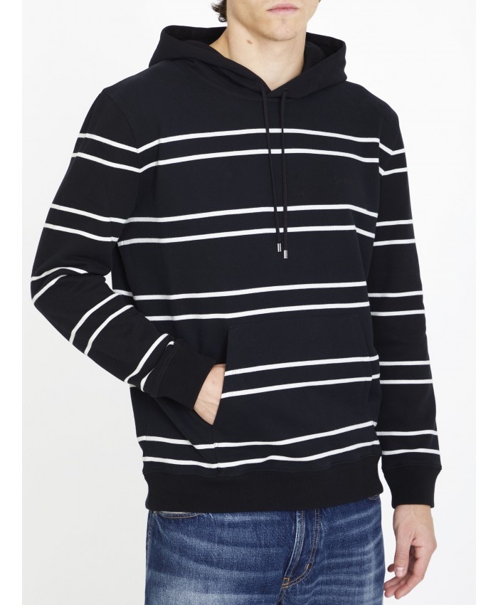 Striped cotton hoodie - 4