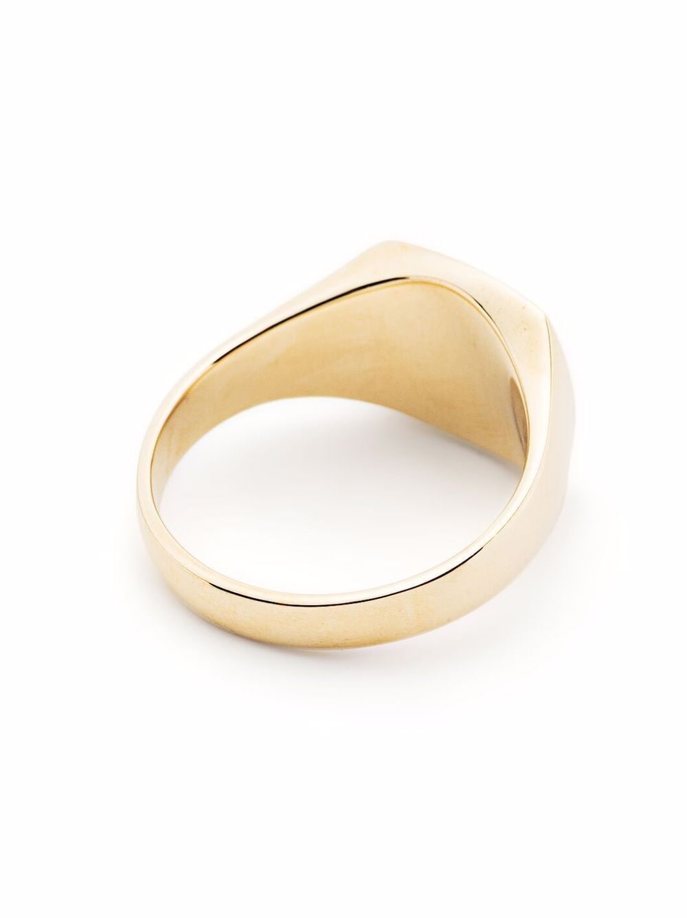 9kt yellow gold mini cushion diamond ring - 3