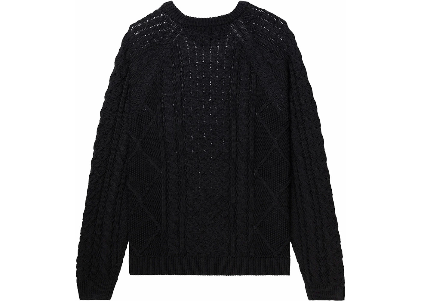 Nike Cable Knit L/S Sweater (US Sizing) Black - 2