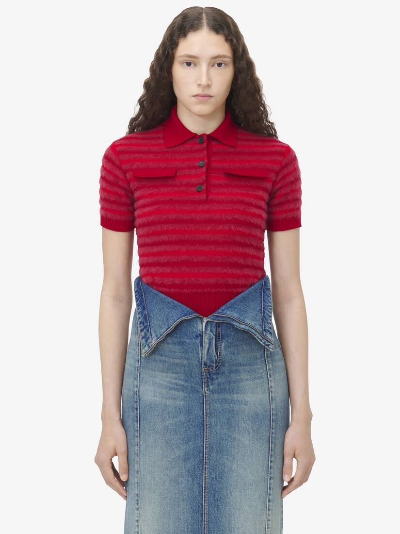 Fold Over Waist Denim Skirt - 5
