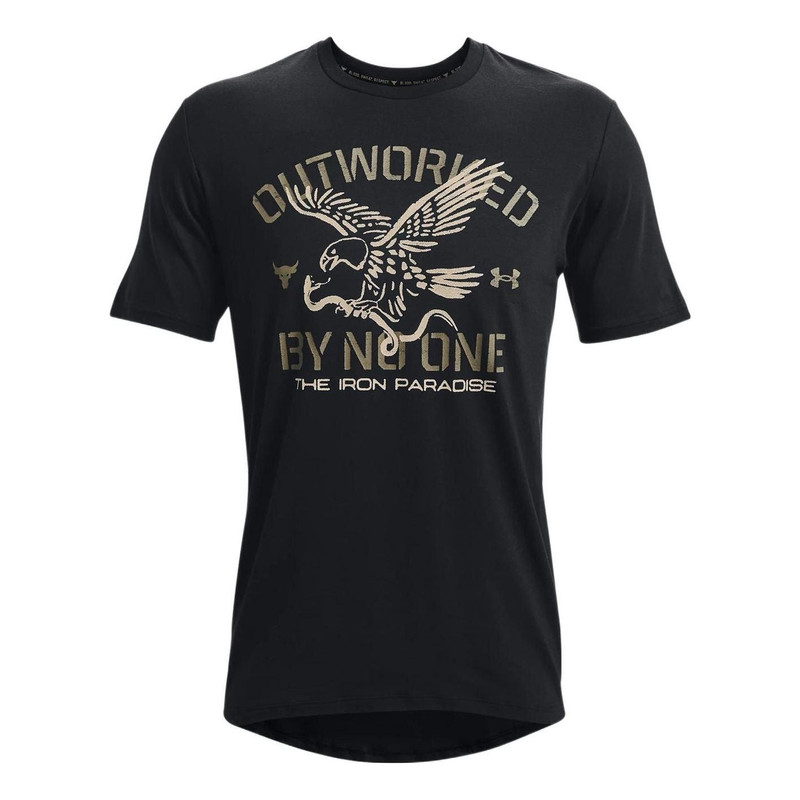 Under Armour Project Rock Outworked T-shirt 'Black' 1370490-001 - 1