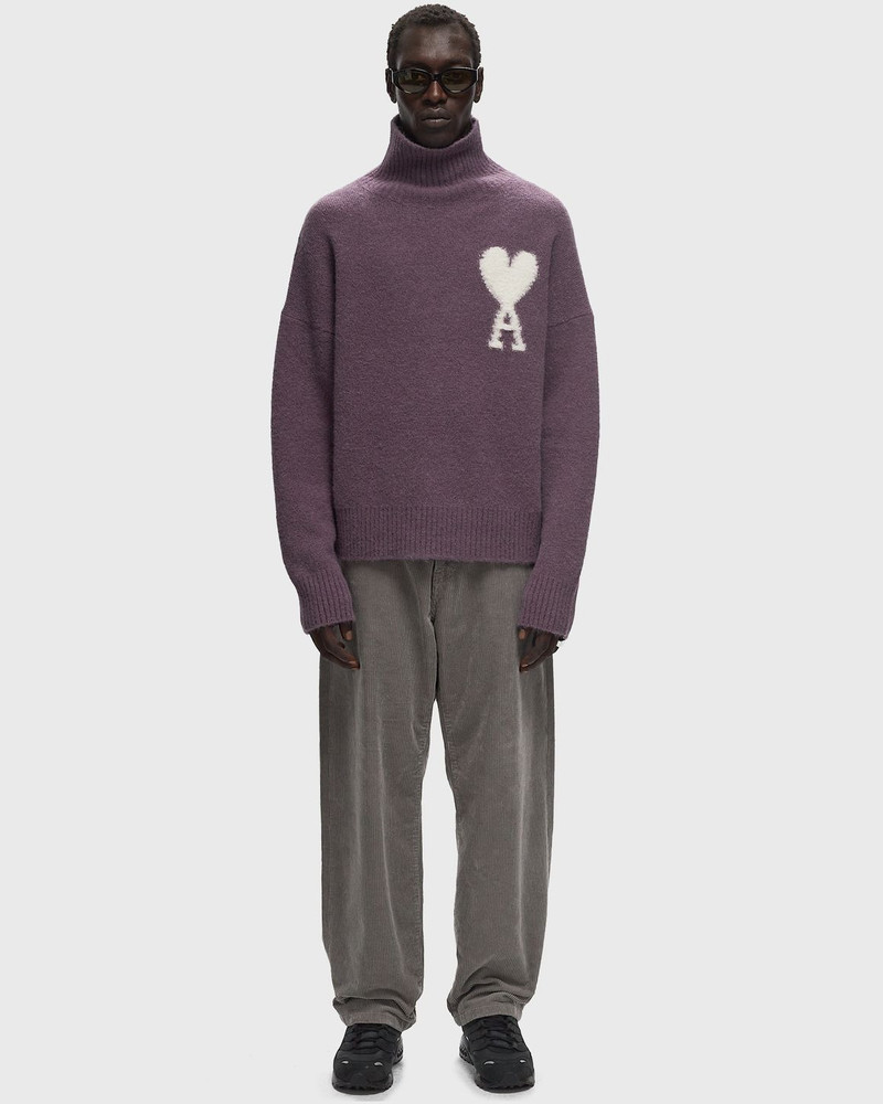 AMI Paris OFF-WHITE AMI DE COEUR FUNNEL NECK SWEATER outlook