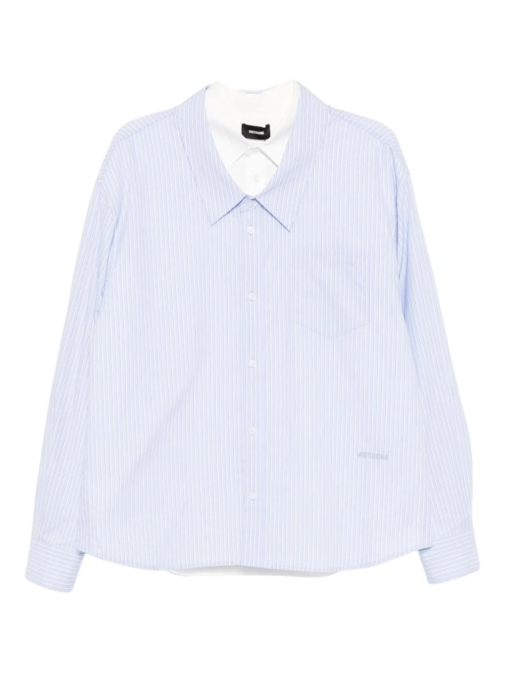 logo-embroidered shirt - 1