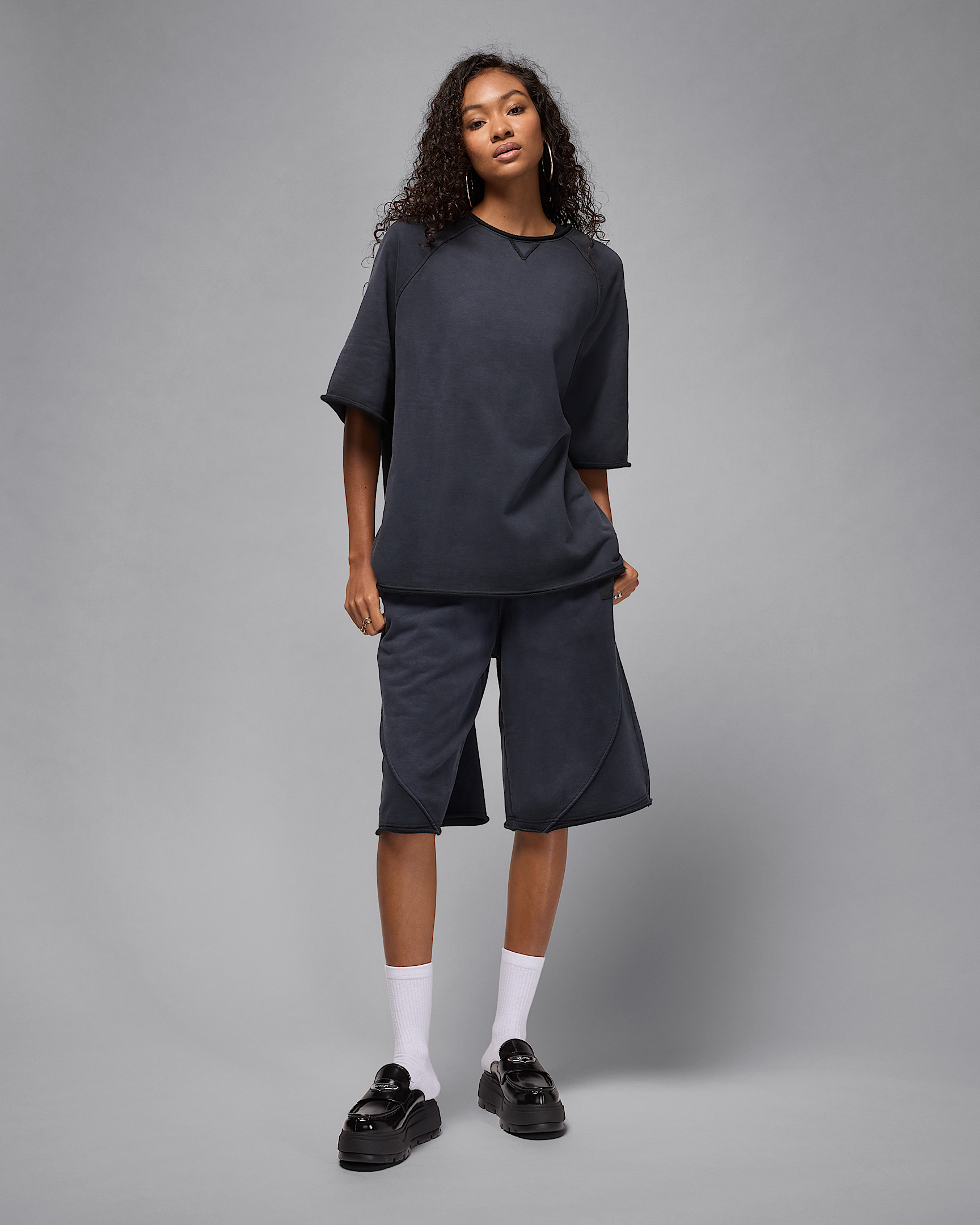 Jordan Flight Fleece Women's Oversized Short-Sleeve French Terry Top - 5