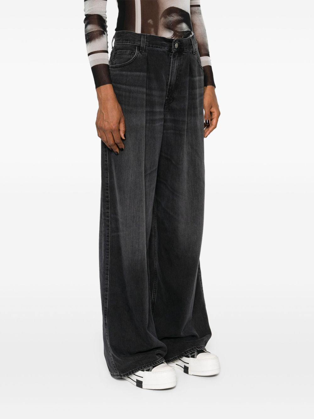 Candy high-rise wide-leg jeans - 3