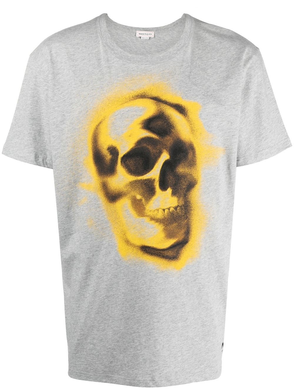 skull-print round neck T-shirt - 1