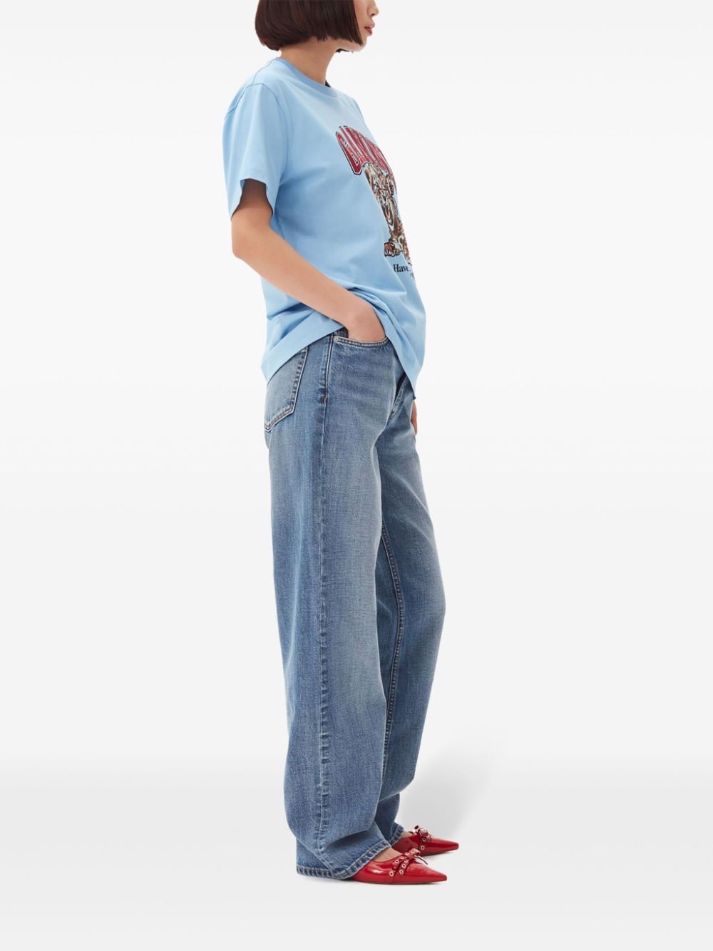 cotton round-neck t-shirt - 3