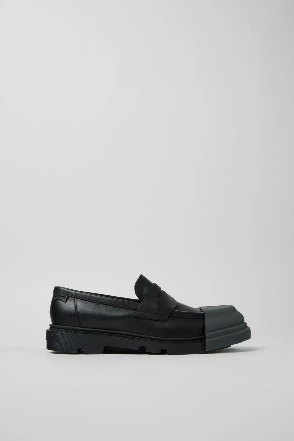 Junction Black Leather Moccasins for Women. - 1