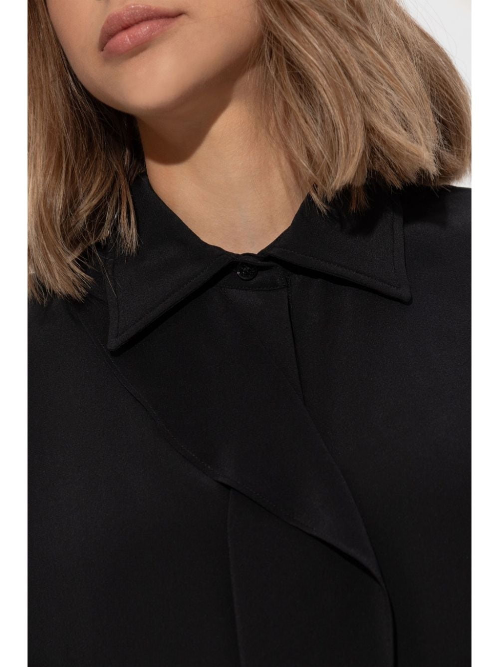 ruffled silk blouse - 4