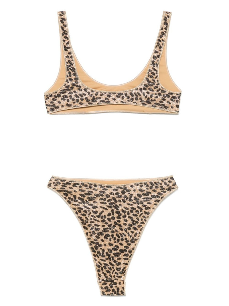 Oséree leopard-print bikini outlook