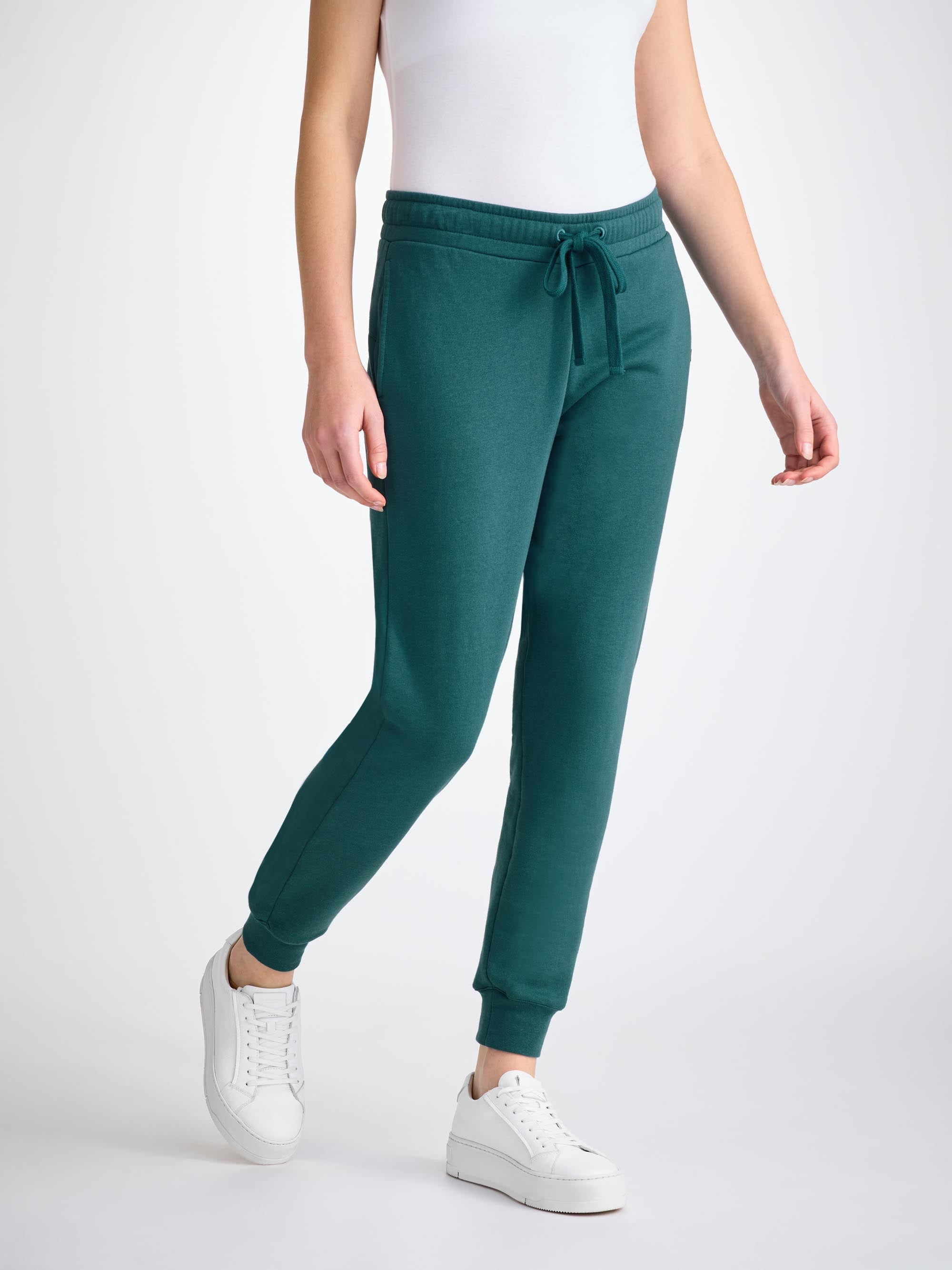 Women's Sweatpants Quinn Cotton Modal Pine Green - 2