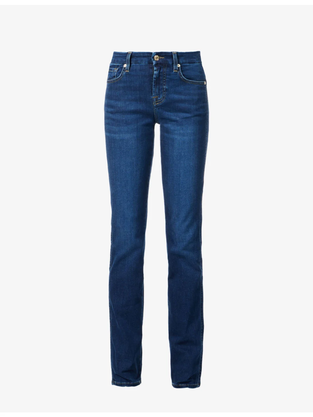 Kimmie straight-leg mid-rise stretch-denim jeans - 1