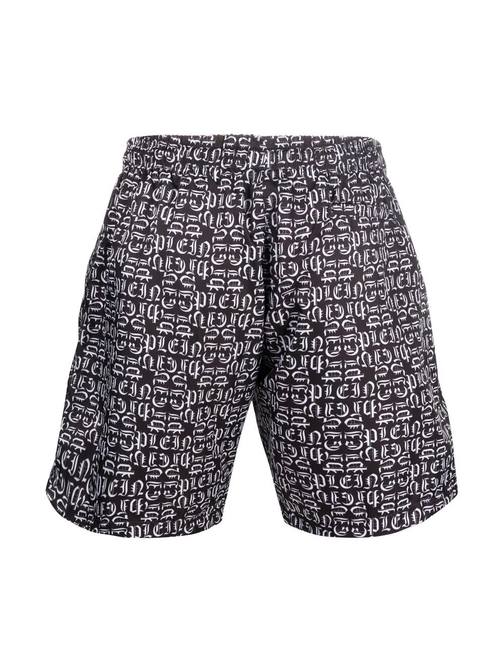 gothic logo-print drawstring swim shorts - 2