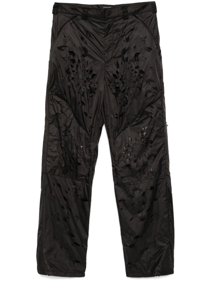 laser-slashed petal trousers 1