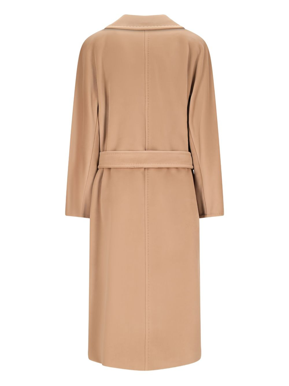 belted double-breasted coat - 2