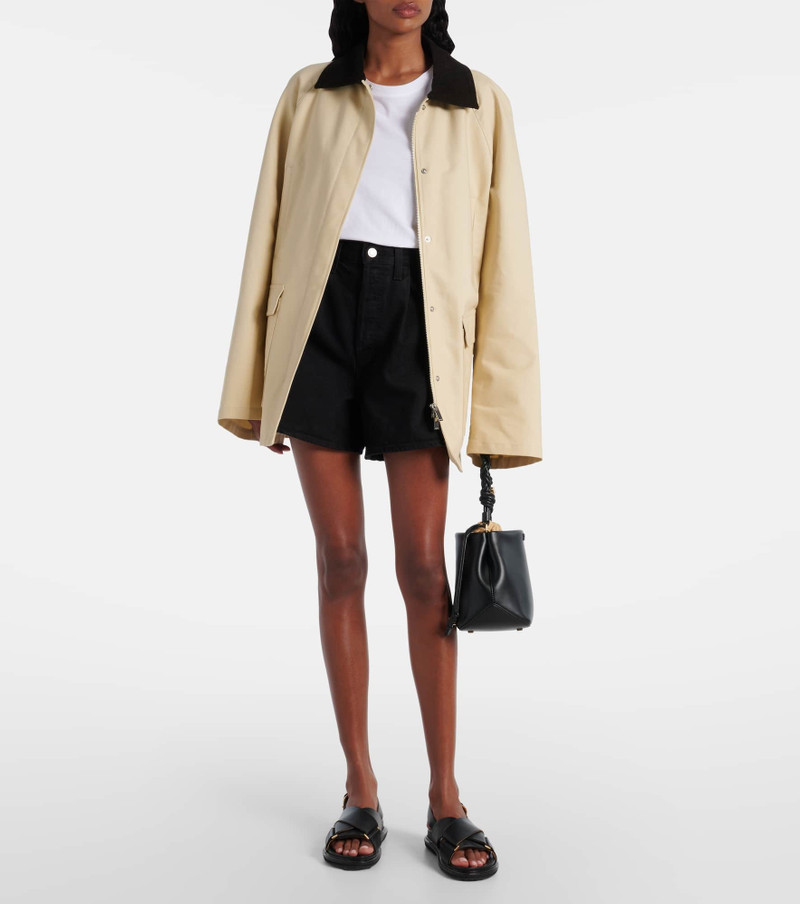 AGOLDE Rhoda pleated high-rise denim shorts outlook