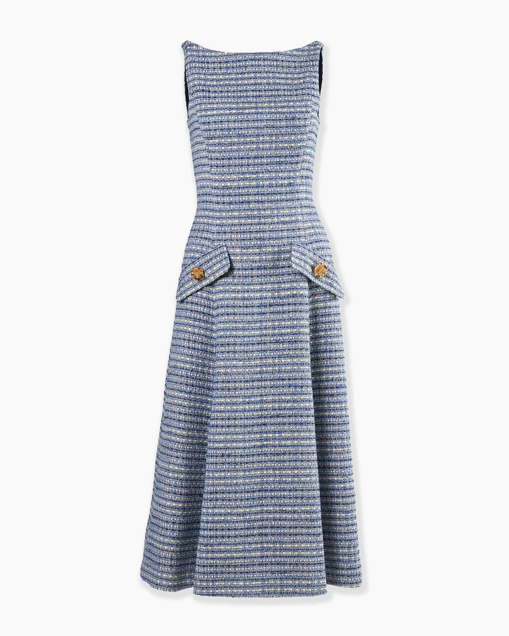 Tweed Midi Dress - 1