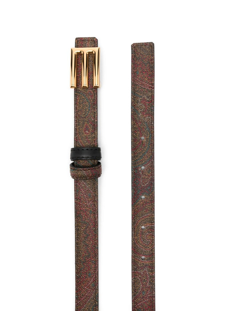 Etro paisley-pattern belt outlook