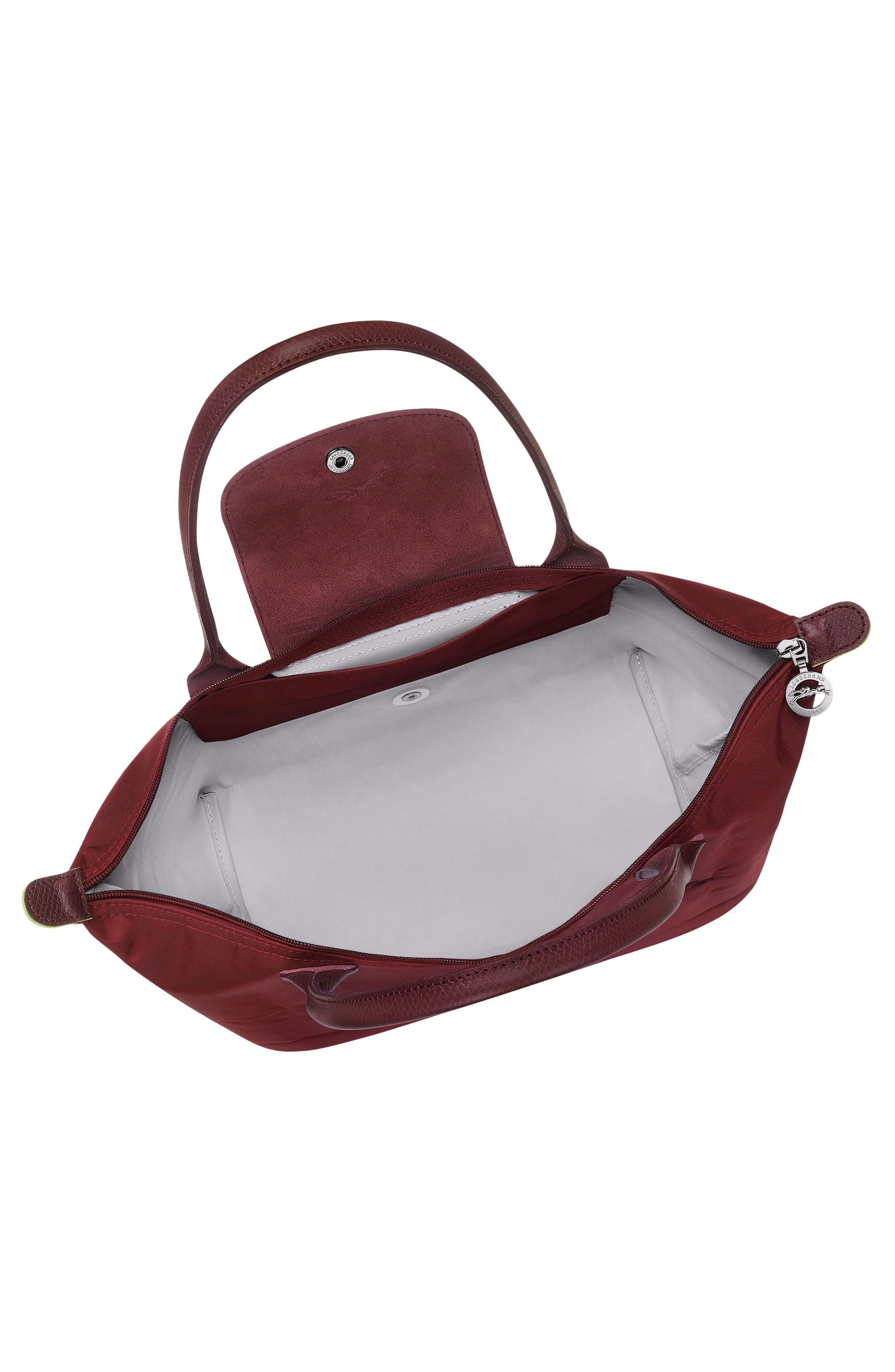 Longchamp Medium Le Pliage Green Recycled Canvas Shoulder Tote Bag in Pomegranate at Nordstrom - 4