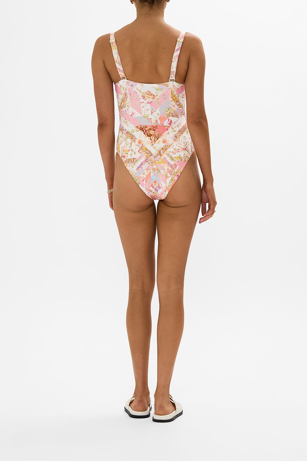 LACE-UP BALCONETTE UNDERWIRE ONE PIECE - 3